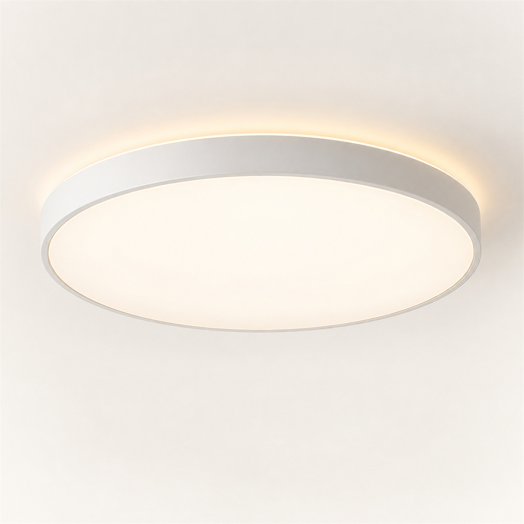 Generic smart ceiling light concept render.
