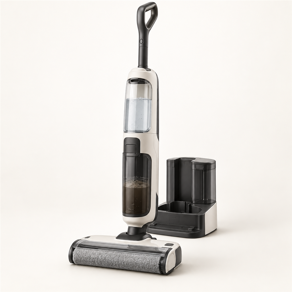 Generic wet and dry floor washer concept render.