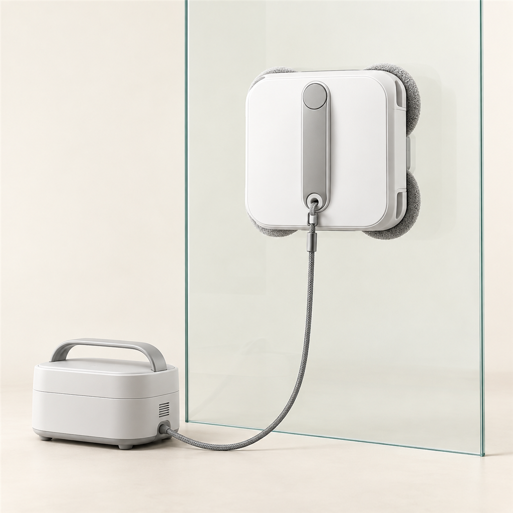 Generic window cleaning robot concept render.